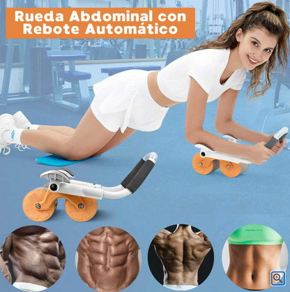 RUEDA DE ABDOMEN SALUDABLE DE REBOTE AUTOMATICO - ABDOMINALES PRO